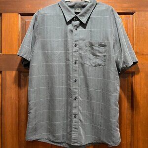 Oakley Men’s button down shirt sleeve shirt - XL light gray